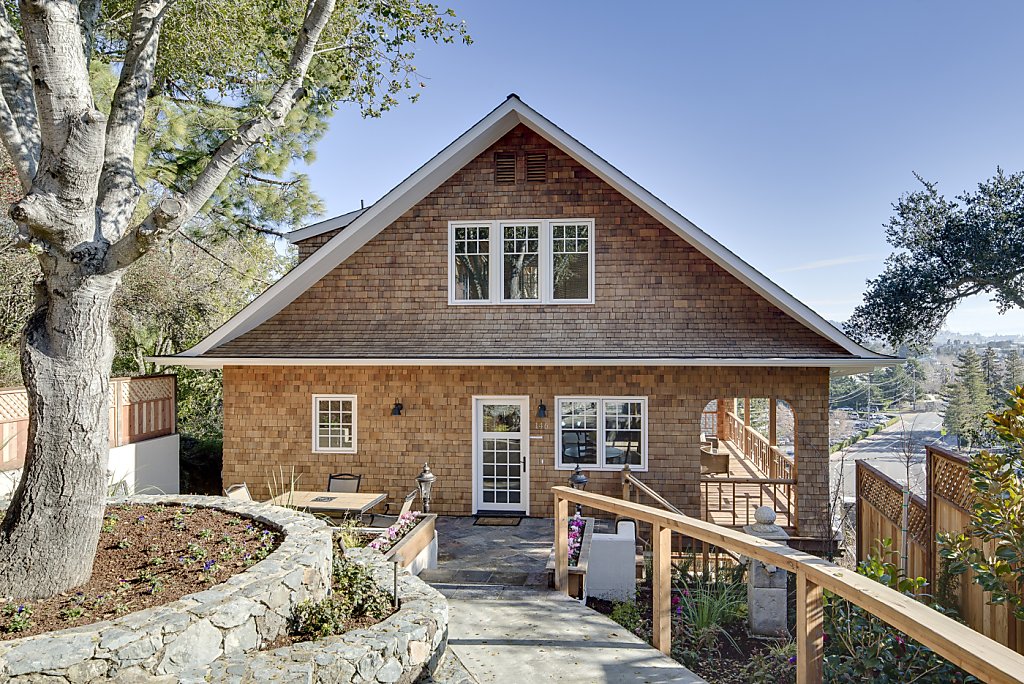 Restored craftsman homes share lot in Larkspur