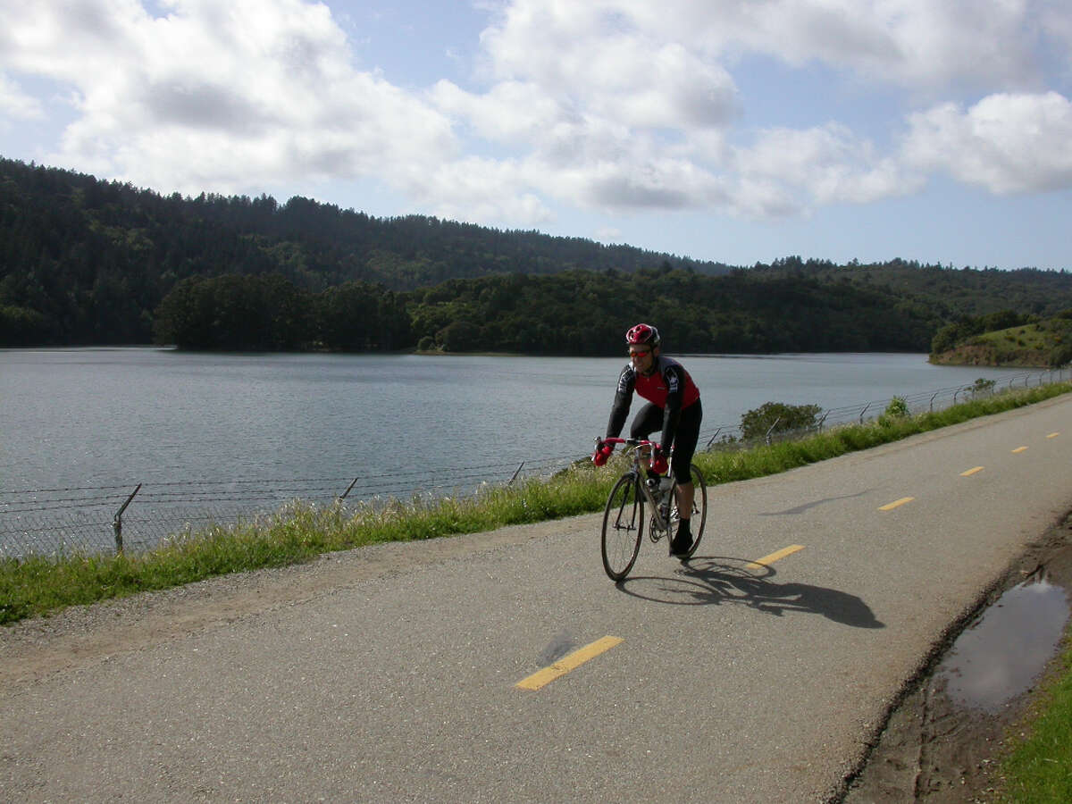 Crystal Springs Trail, San Bruno to Woodside:  Sawyer Camp Trail along Crystal Springs is one of the best bike routes around.