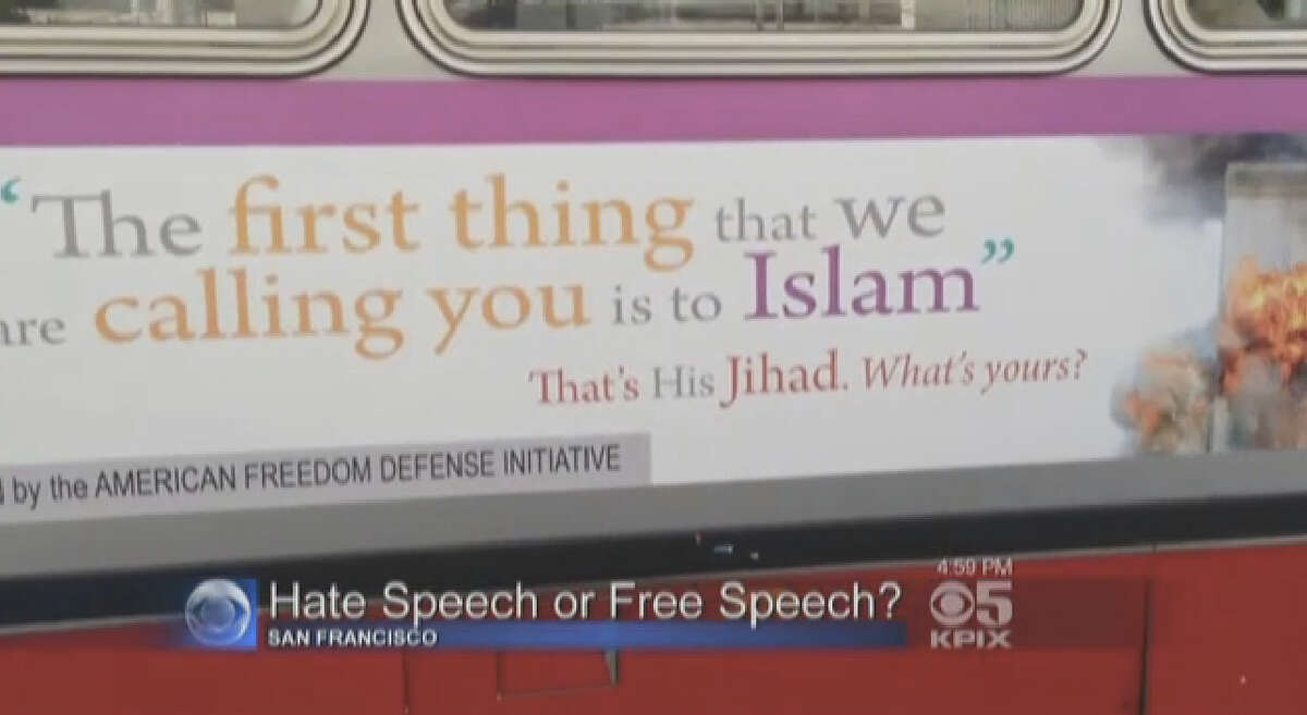 A controversy has been re-ignited this week as ten new ads go up on San Francisco Muni buses containing anti-Islamic quotes used by terrorists.