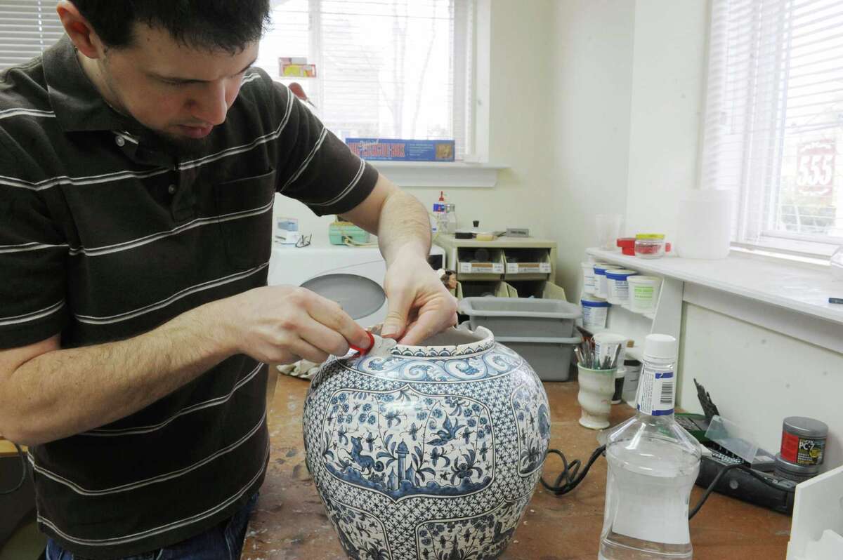 Stamford pottery restores broken pots and memories