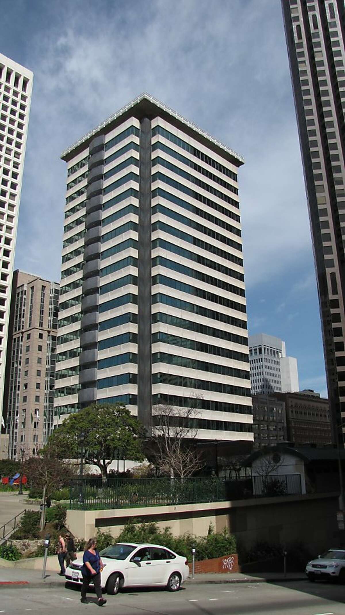 The International Building at 601 California St. opened in 1960. It is one of San Francisco's first International Style towers and was designed by the firm Anshen & Allen.