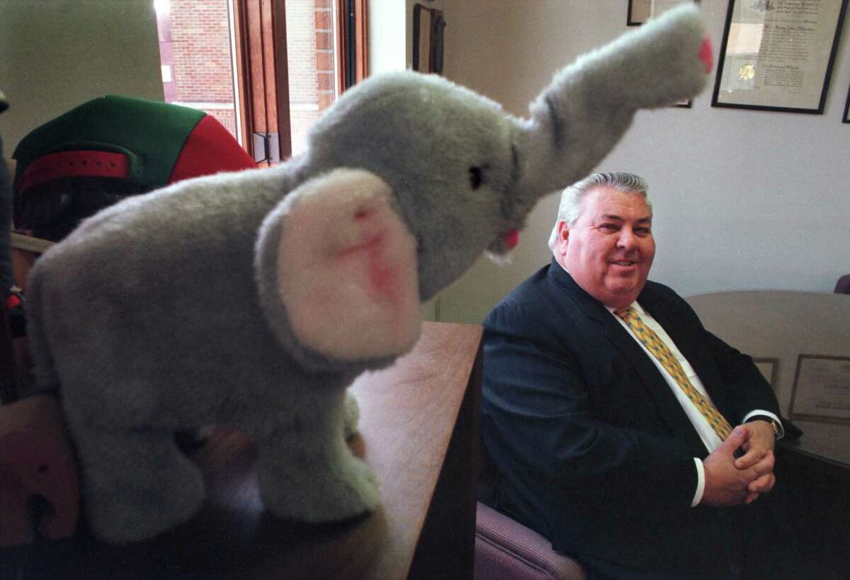 Harry J. D'Agostino, Chairman of Colonie GOP, at his law office Thursday April 30, 1998, in Albany, N.Y. (Paul Buckowski/Times Union)