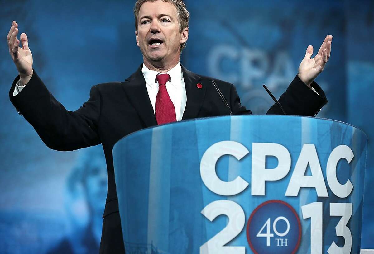 U.S. Sen. Rand Paul (R-KY) addresses the 40th annual Conservative Political Action Conference (CPAC) March 14, 2013 in National Harbor, Maryland. A slate of important conserative leaders are slated to speak during the the American Conservative Union's annual conference. (Photo by Alex Wong/Getty Images)