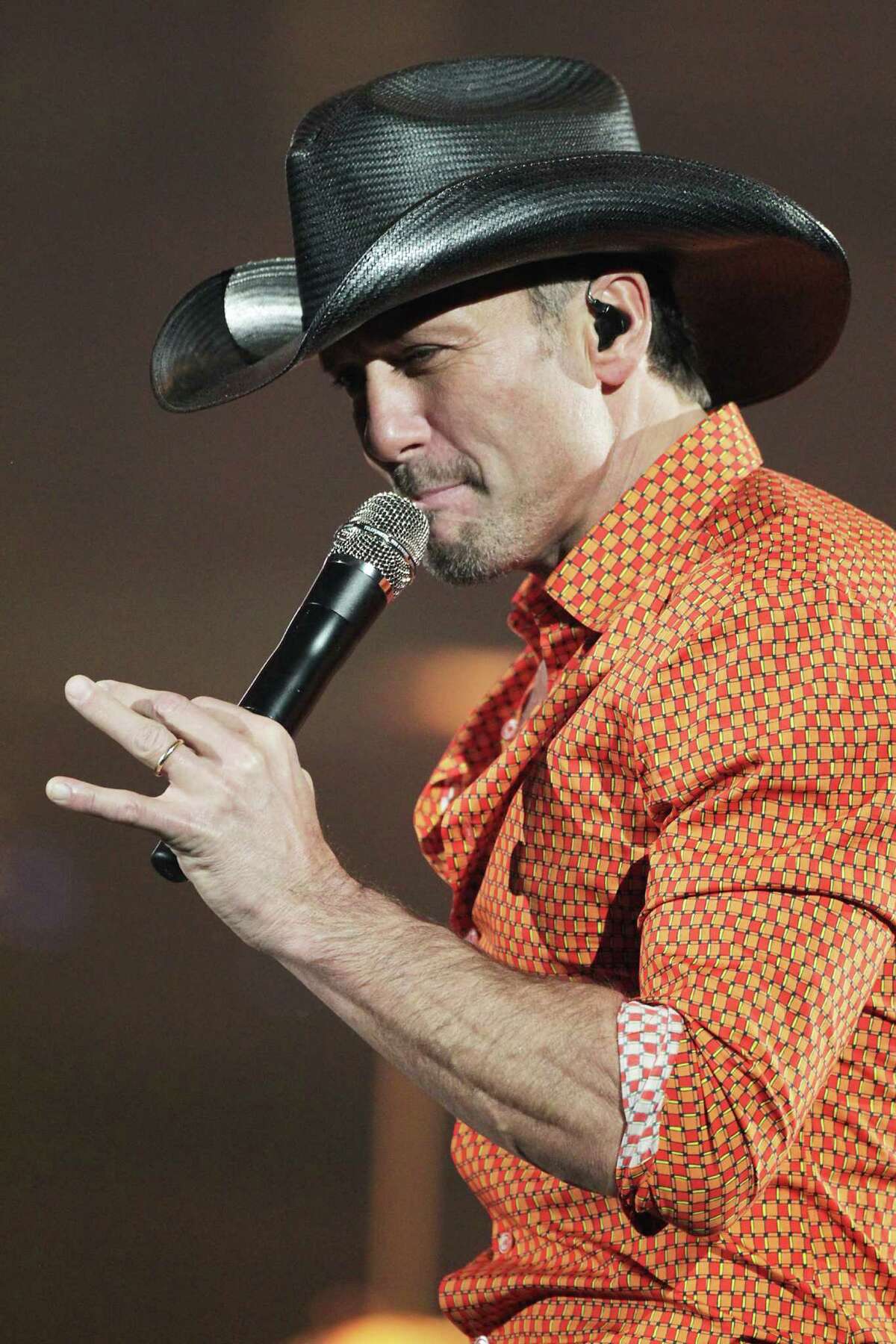 Tim McGraw performs in concert at RodeoHouston in Reliant Stadium Friday, March 8, 2013, in Houston. ( James Nielsen / Houston Chronicle )