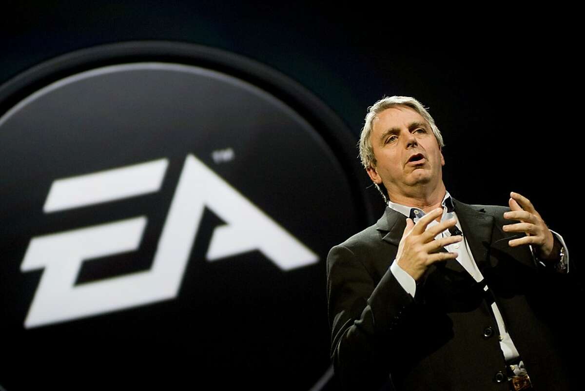FILE - MARCH 18: According to reports March 18, 2013, Electronic Arts (EA) CEO John Riccitiello has announced he will resign March 30. LOS ANGELES, CA - JUNE 14: CEO of Electronic Arts (EA Sports) John Riccitiello talks about new games at an EA press briefing ahead of the Electronic Entertainment Expo (E3) at the Orpheum Theater June 14, 2010 in Los Angeles, California. The annual video game trade conference and show at the Los Angeles Convention center runs from June 15-17. (Photo by Michal Czerwonka/Getty Images)