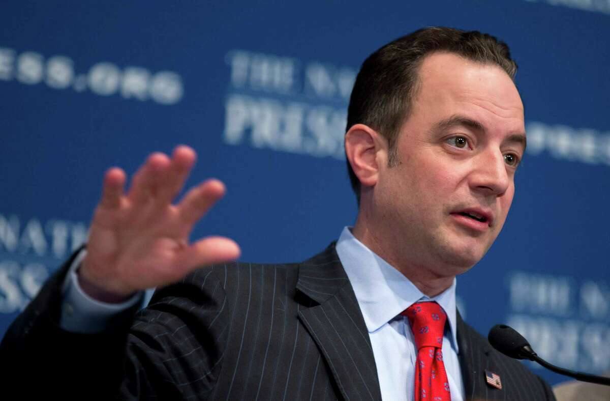 Republican National Committee (RNC) Chairman Reince Priebus gestures while speaking at the National Press Club in Washington, Monday, March 18, 2013. The RNC formally endorsed immigration reform on Monday and outlined plans for a $10 million outreach to minority groups _ gay voters among them _ as part of a strategy to make the GOP more "welcoming and inclusive" for voters who overwhelmingly supported Democrats in 2012. (AP Photo/Manuel Balce Ceneta)
