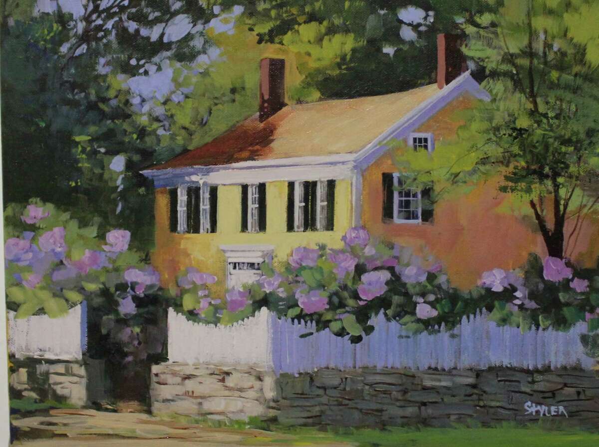 "Yelllow House," a painting by Connecticut artist Anda Styler, will be among the works on display at the Junior League of Eastern Fairfield County's Annual Art Show from Friday, March 22, to Sunday, March 24.