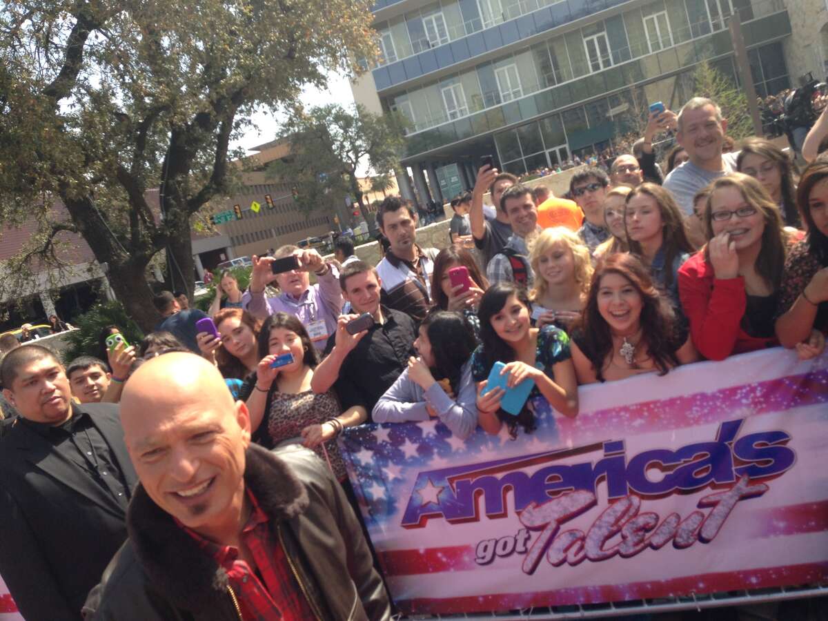 Judge Howie Mandel arrives for "America's Got Talent" tapings Wednesday, March 20, 2013, in San Antonio.