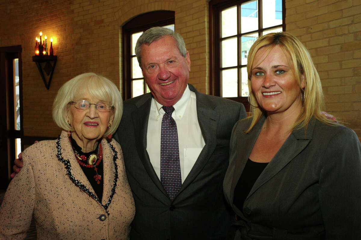 Rosemary Kowalski, from left, Bill Greehey and Cynthia Le Monds at the Briscoe Friends of Youth Awards at the Pearl Stable on 3/5/2013. This is #1 of 3 photos. names checked photo by leland a. outz