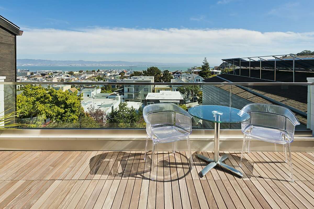 Potrero Hill Edwardian features elevator, roof terrace, retractable skylight
