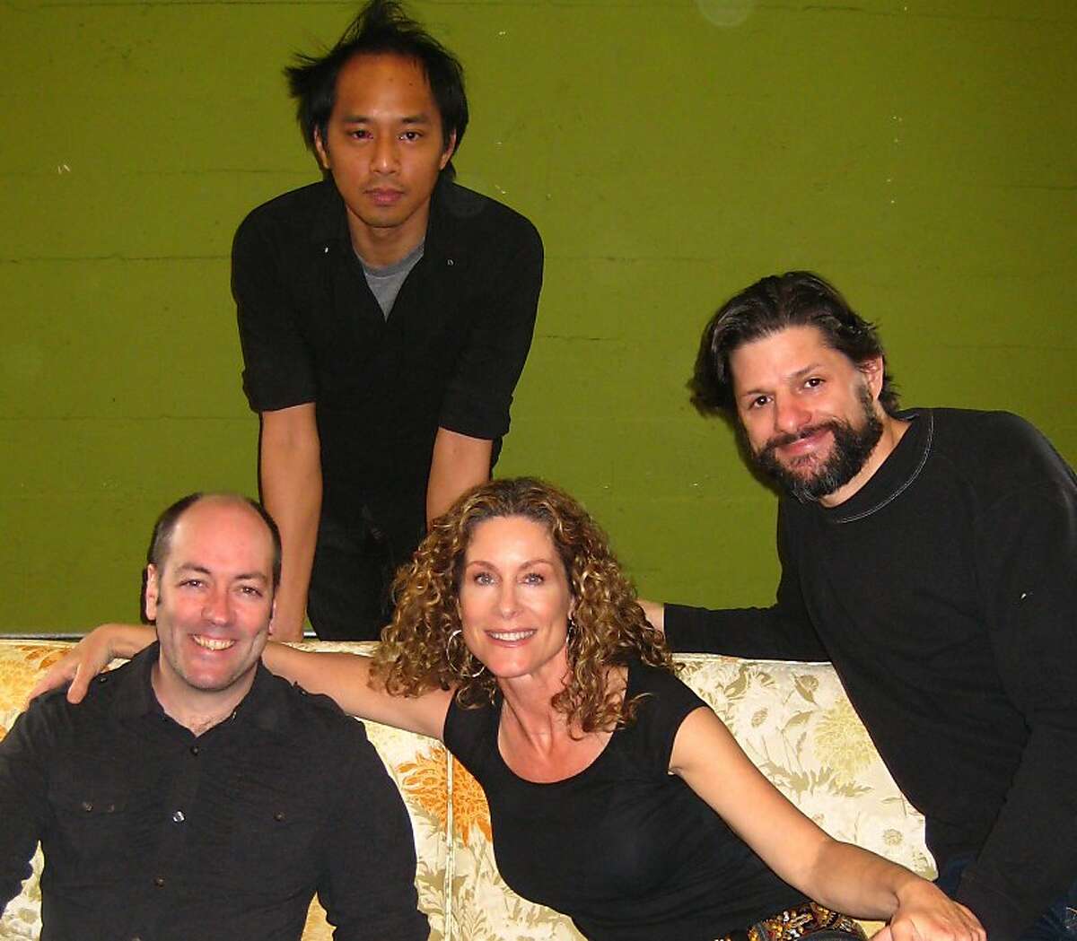 The cast of Magic Theatre's "The Happy Ones," a drama by Julie Marie Myatt, includes (from left) Liam Craig, Jomar Tagatac, Marcia Pizzo and Gabriel Marin.The production, directed by Jonathan Moscone, runs through April 21.