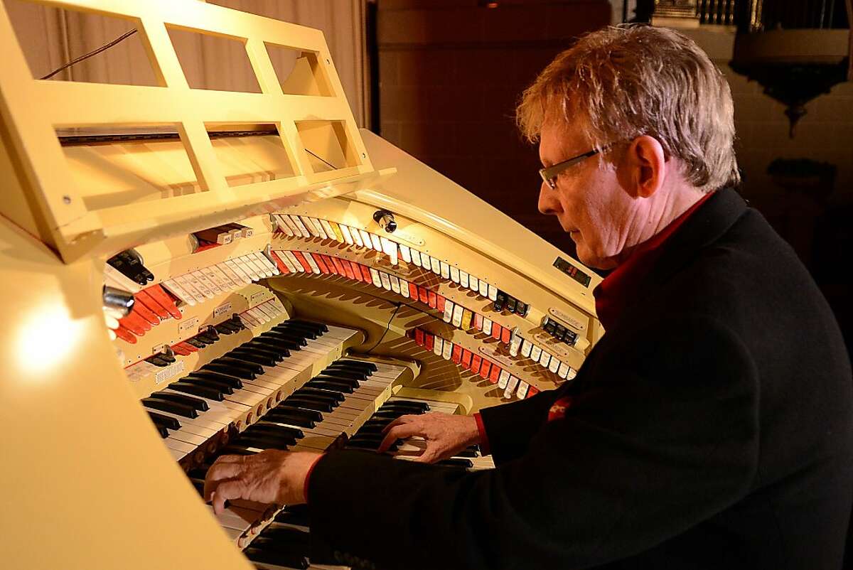 David Hegarty plays the Wurlitzer organ at the Castro Theater on March 5, 2013 in San Francisco, Calif. Hegarty is starting a nonprofit organization to help raise money to repair the organ, which he has been playing for 35 years.