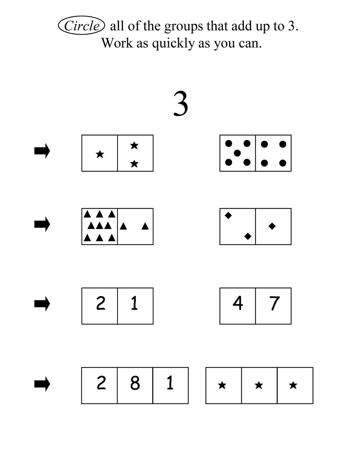 This image provided by the University of Missouri shows an illustration part of a University of Missouri study that examined first-graders?’ "number system knowledge." That?’s how well they understand such things as that numbers represent quantities. Youngsters who didn?’t have a good grasp of these concepts went on have lower scores on a key math skills test years later when they were in seventh grade. We know a lot about how babies learn to talk, and youngsters learn to read. Now scientists are unraveling the earliest building blocks of math _ and what children know about numbers as they begin first grade seems to play a big role in how well they do everyday calculations later on. (AP Photo/University of Missouri)