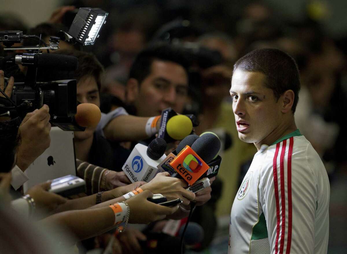 A star like Javier Hernandez can't escape the spotlight in soccer-mad Mexico.