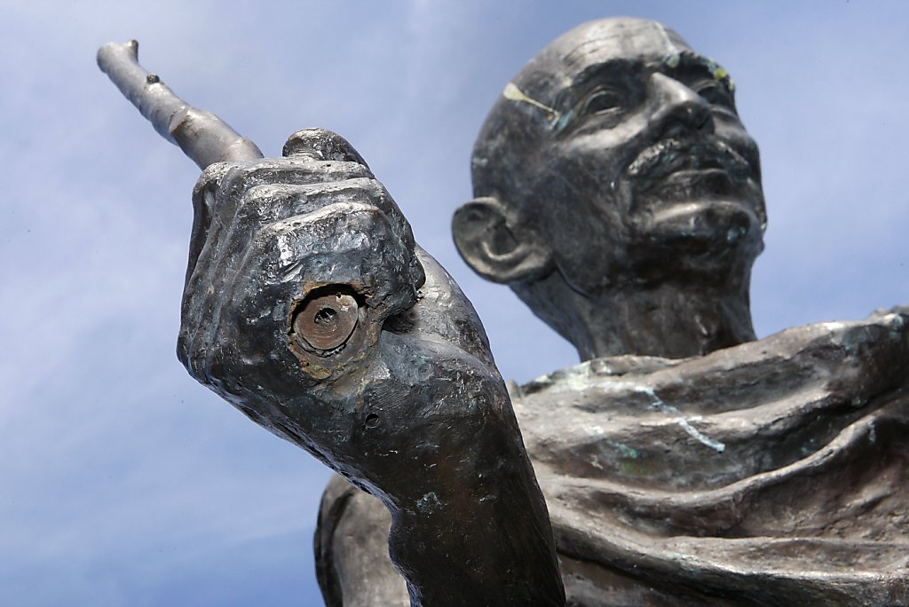 S.F. Gandhi statue vandalized again