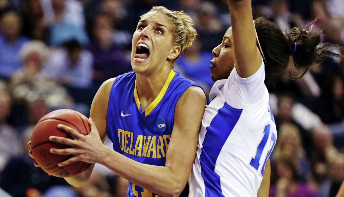 Delaware's Elena Delle Donne scored 33 points in a loss to Kentucky to become the No. 5 scorer in NCAA Division I women's history.