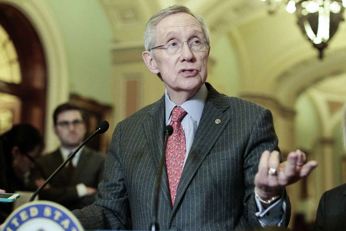 Senator Harry Reid, D-Nev., has exhibited a lack of leadership by running from a vote on legislation to ban assault weapons.