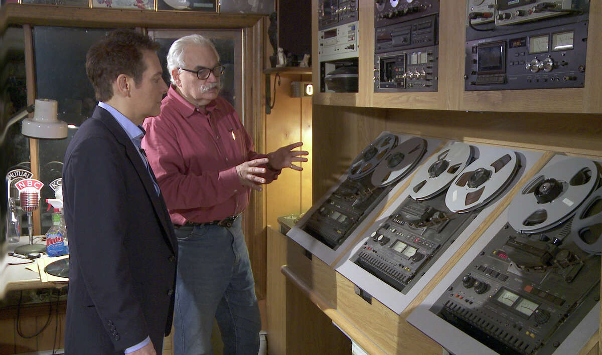 Radio historian David Goldin shows Michael Feinstein how he preserves his collection of more than 27,000 radio programs, in his home in Sandy Hook, Conn. Goldin and his archive are featured in the third episode of the PBS series âÄúMichael FeinsteinâÄôs American Songbook,âÄù in a program focusing on the impact of radio, titled "On the Air."