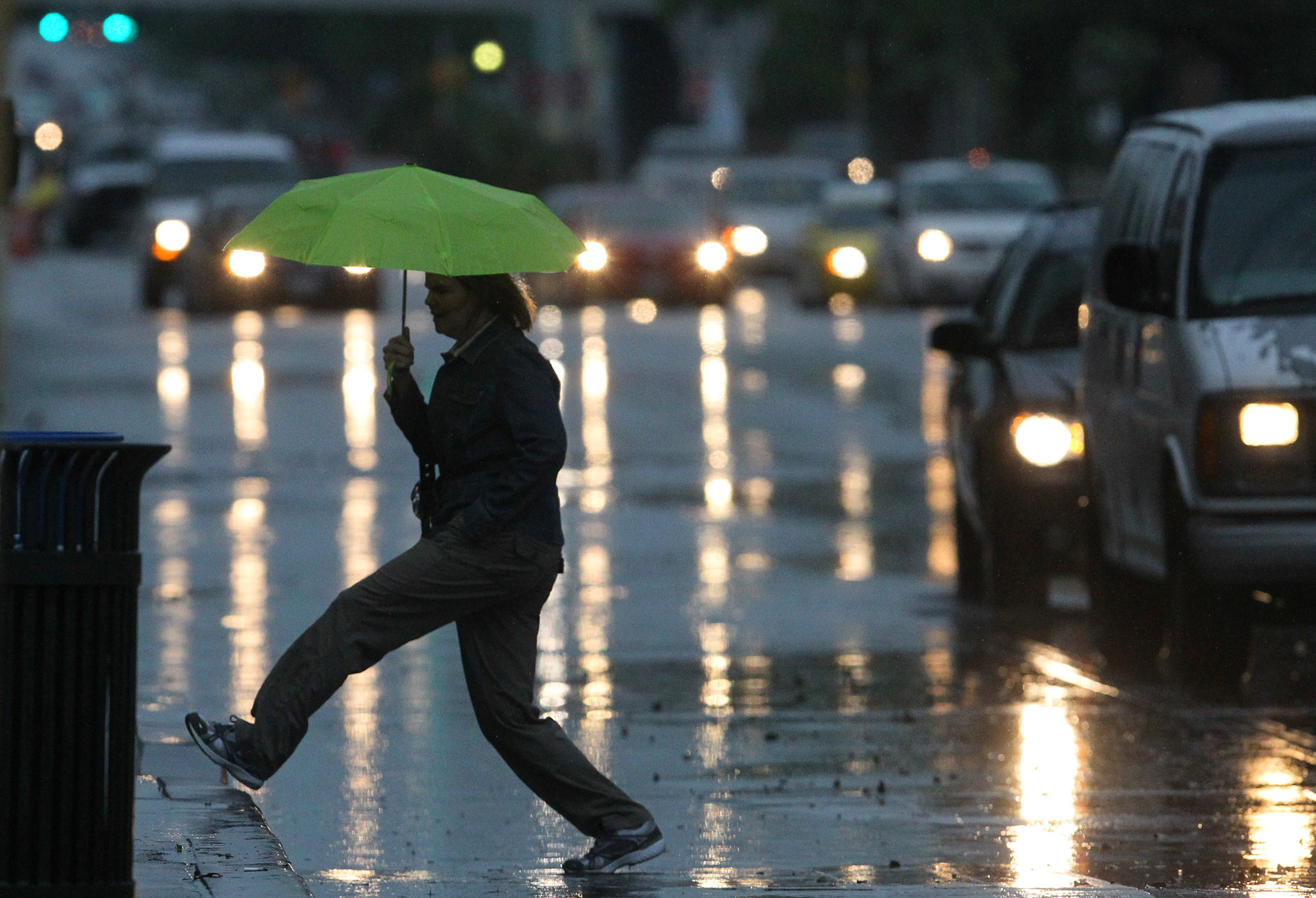 Stormy weather pelts area