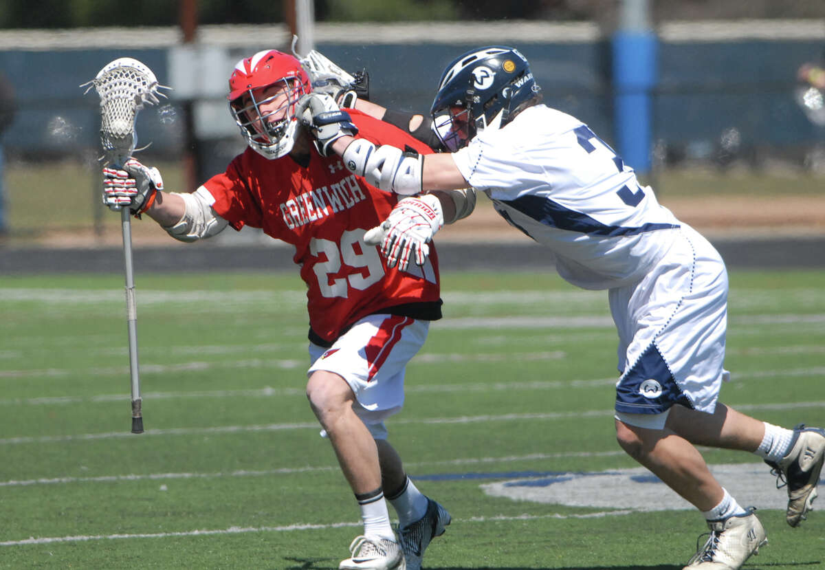 Greenwich boys lacrosse team upends Wilton on the road