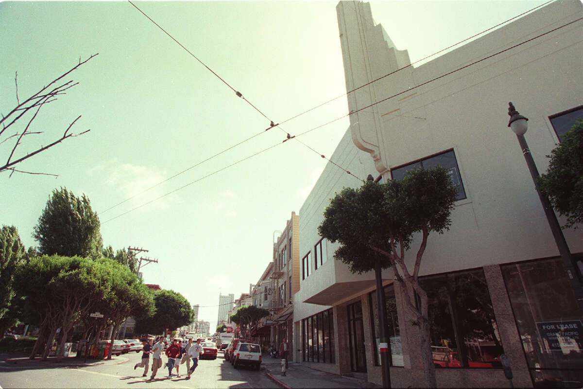 1998 file photo of th Pagoda Theater. Business people and residents oppose chain stores such as Rite Aid moving into the neighborhood. Rite Aid tried to move into this building at right which used to be the old Pagoda theater across from Washington Square in 1998.