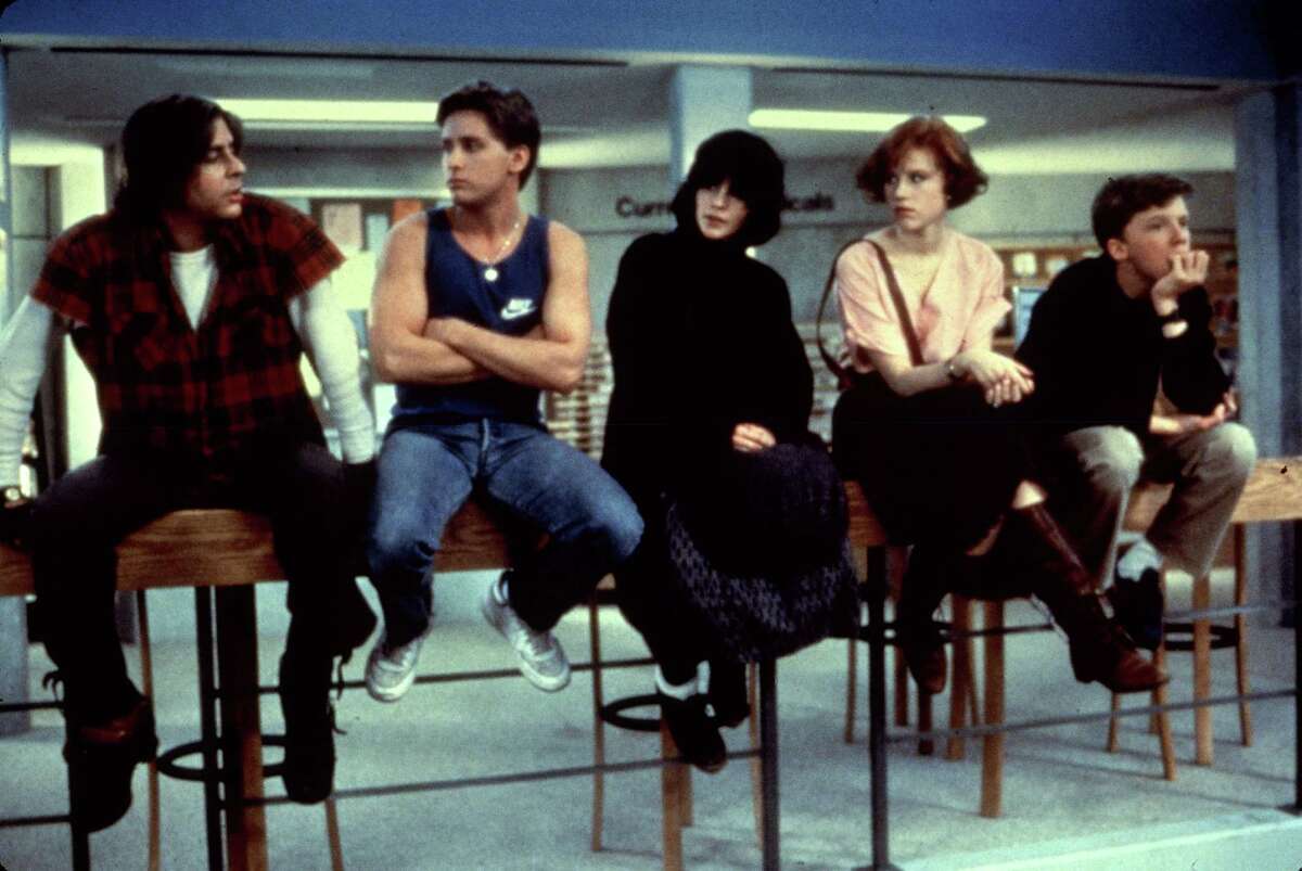 These catchy tunes brought to us (or made much more popular) by Hollywood.'Don't You Forget About Me' by Simple Minds -  'The Breakfast Club.'