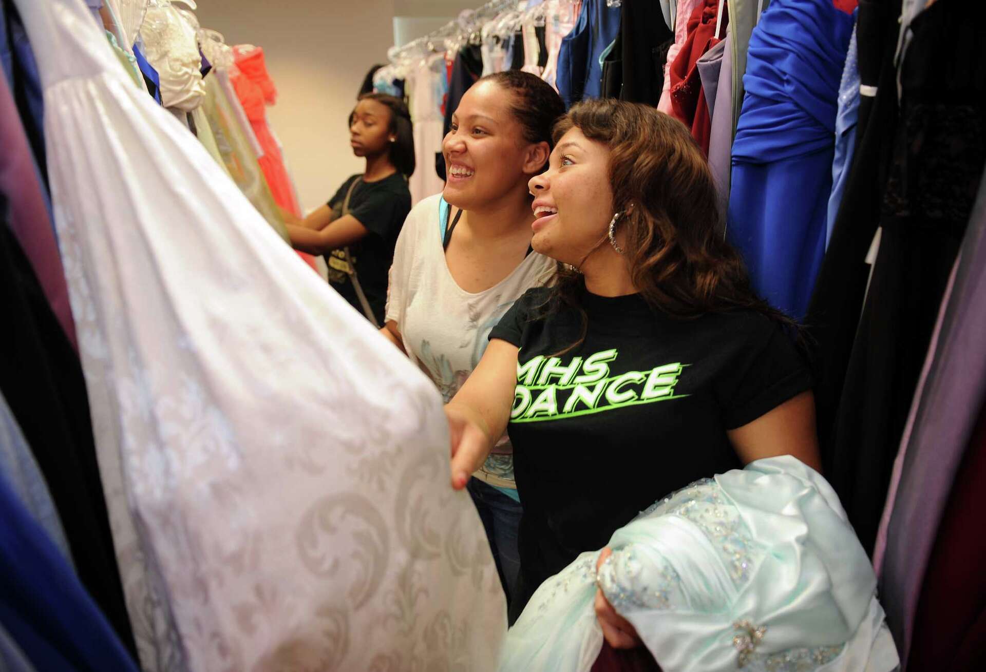 Cy-Fair college library is venue for prom dresses