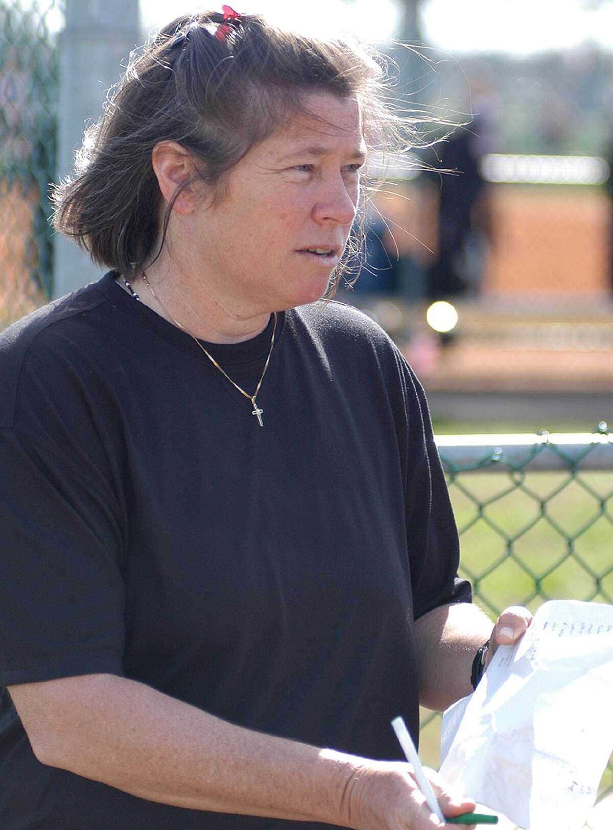 St. Agnes softball coach Lynn Kercheval.