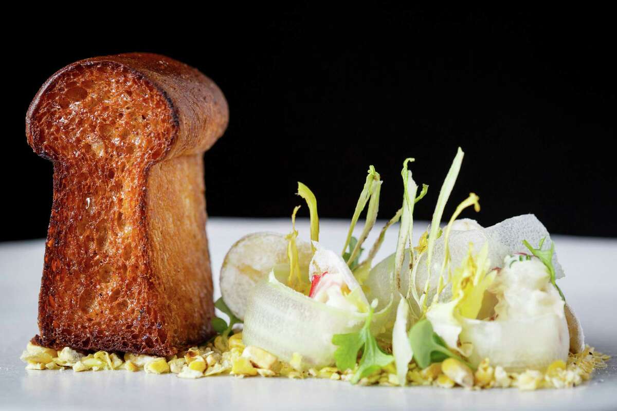 The Pass' spring menu includes "Potato Bread" featuring lobster roll and corn.