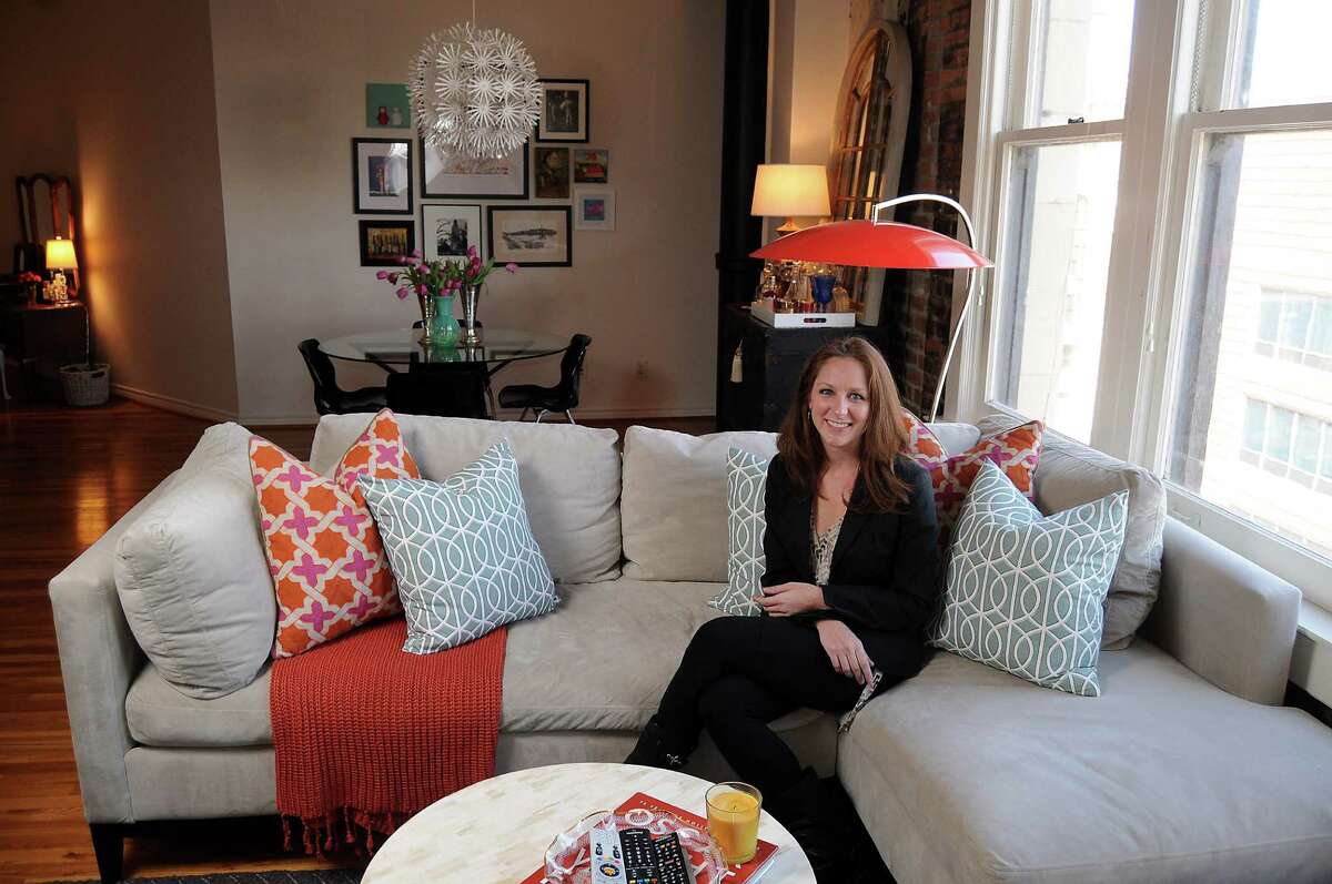 Lindsey Brown at her home in the Franklin Lofts Thursday Feb. 14, 2013.(Dave Rossman/ For the Chronicle)