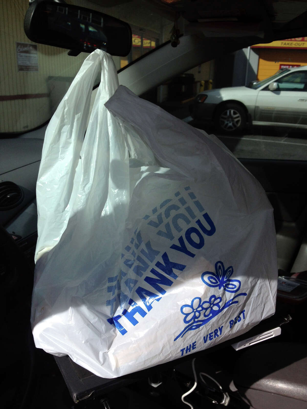 Seattle retailers were told they could be fined $250 for using plastic bags banned by a city ordinance. But no businesses have been fined. The city also has not fined businesses for failing to sort their recycling, which has been required by city ordinance since 2006. This plastic bag was used be a Seattle retailer last month.