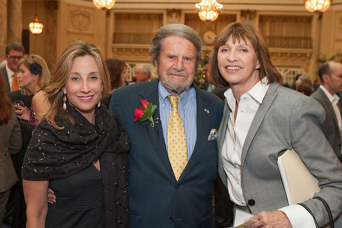 Diane Taube, Tad Taube and Tina Franks at The Next 110 event presented by The Commonwealth Club on April 10, 2013.