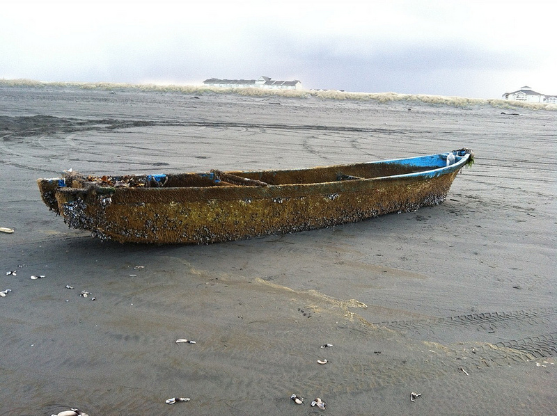 Tsunami Raft Photos: Japan tsunami boat, its strange cargo and dock removal