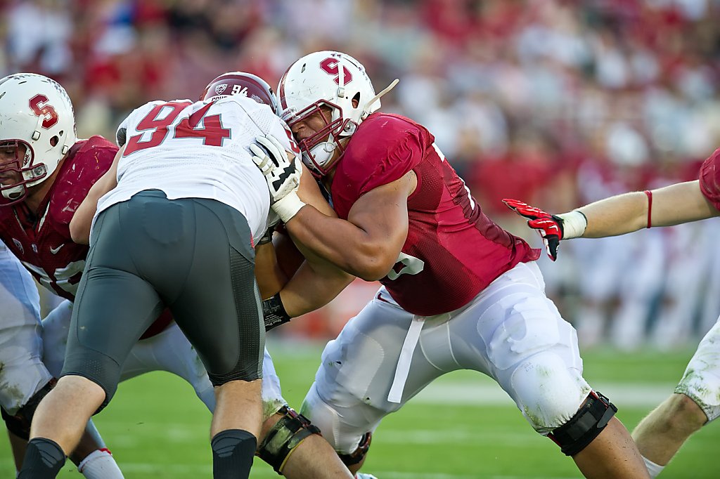 Stanford tackle learns family business