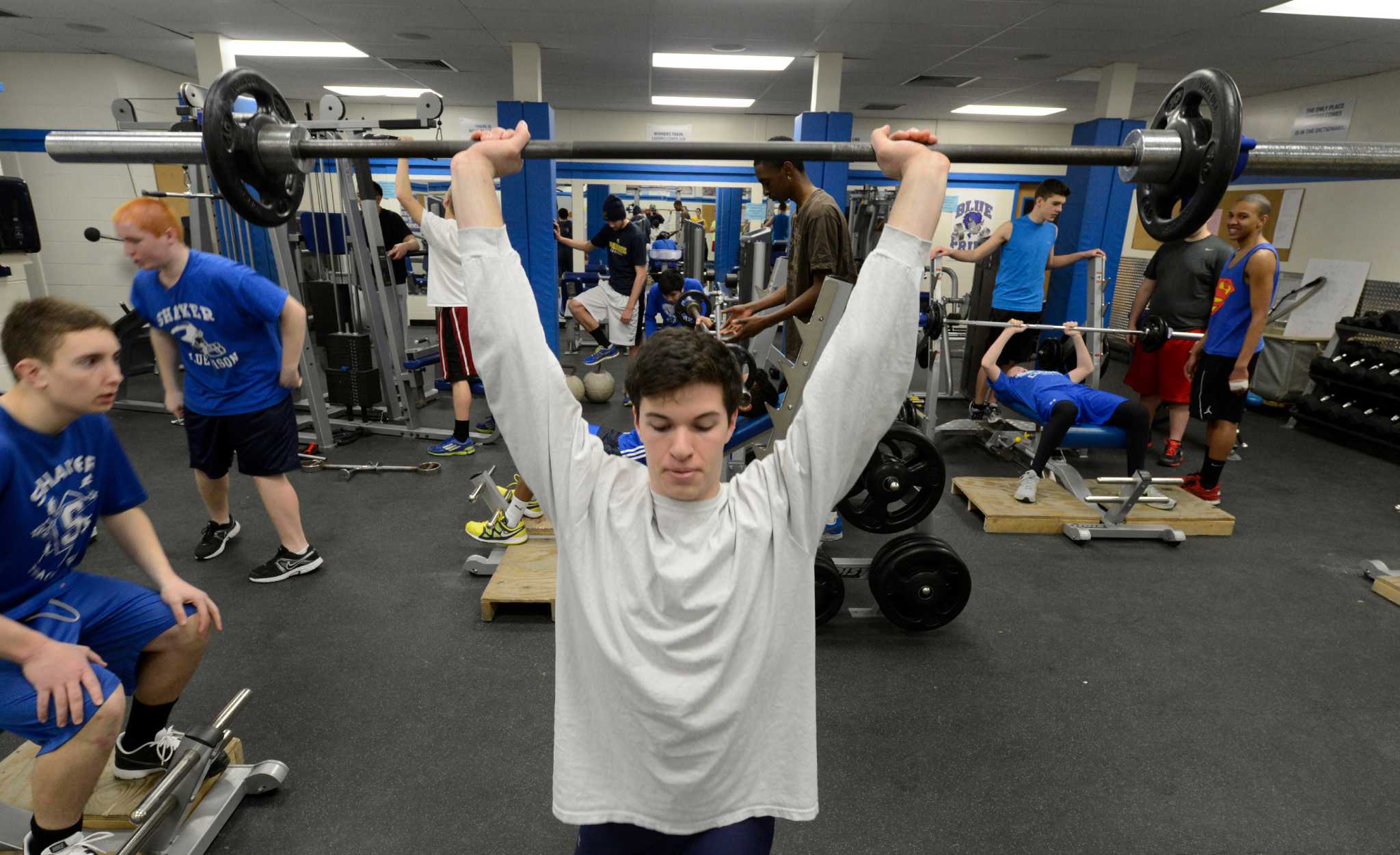 Pole vault raised bar higher