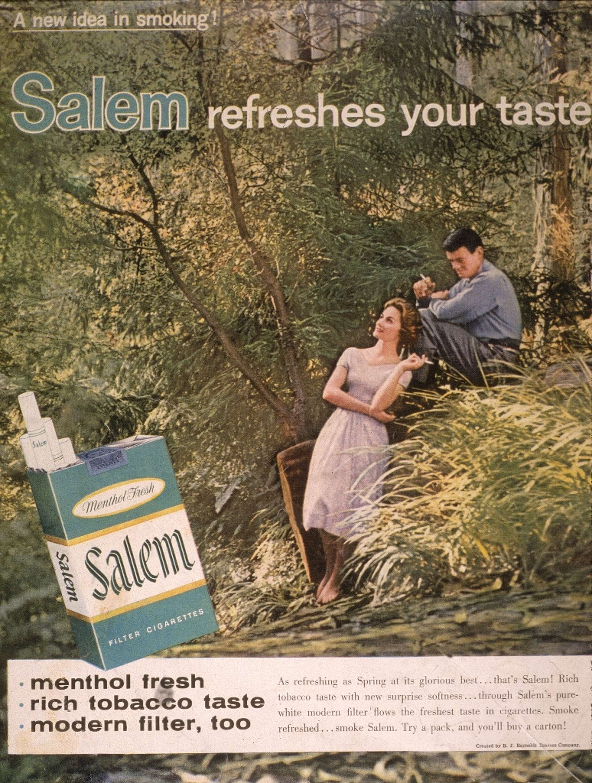 smoke a fresh cigarette ad Old cigarette ads show how tobacco companies fought the messaging wars