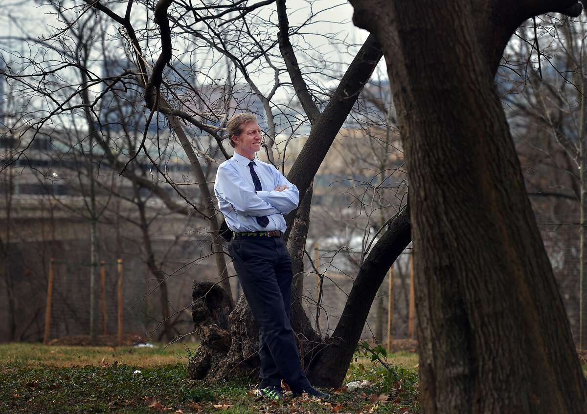 WASHINGTON, DC - JANUARY 26: Tom Steyer poses for a portrait on Saturday, January 26, 2012, in Washington, DC. For the first time in years, President Obama has started talking in blunt terms about global warming. Billionaire Tom Steyer of San Francisco is the man who has Obama's ear when it comes to energy and climate change. Steyer is helping drive policy in Washington and is even under consideration to be the next Energy Secretary, though he might not want the job. (Photo by Jahi Chikwendiu/The Washington Post via Getty Images)