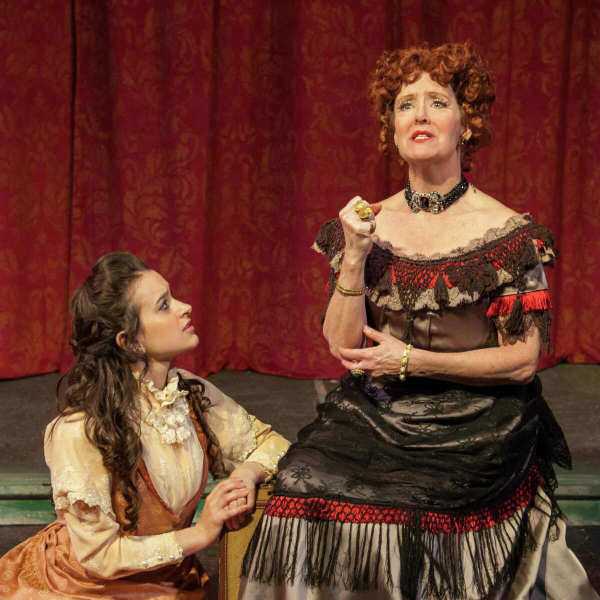 Sara Curtis and Leigh Strimbeck in Theatre Institute at Sage's production of "The Mystery of Edwin Drood," onstage from April 12-21, 2013. (Courtesy Theatre Institute at Sage)