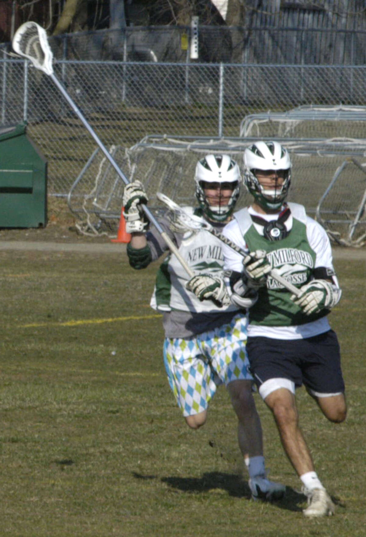 New Milford High School boys' lacrosse, April 2013