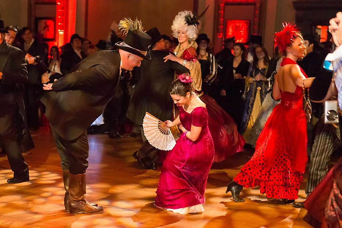Dancers at the Edwardian Ball 2013. Woman is instructor Nadia from Vima Dance.