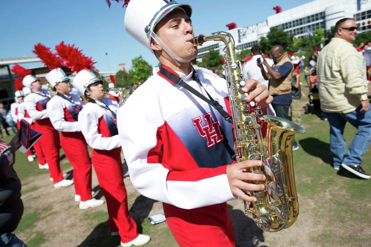 UH's Spirit of Houston Marching Band at Discovery Green