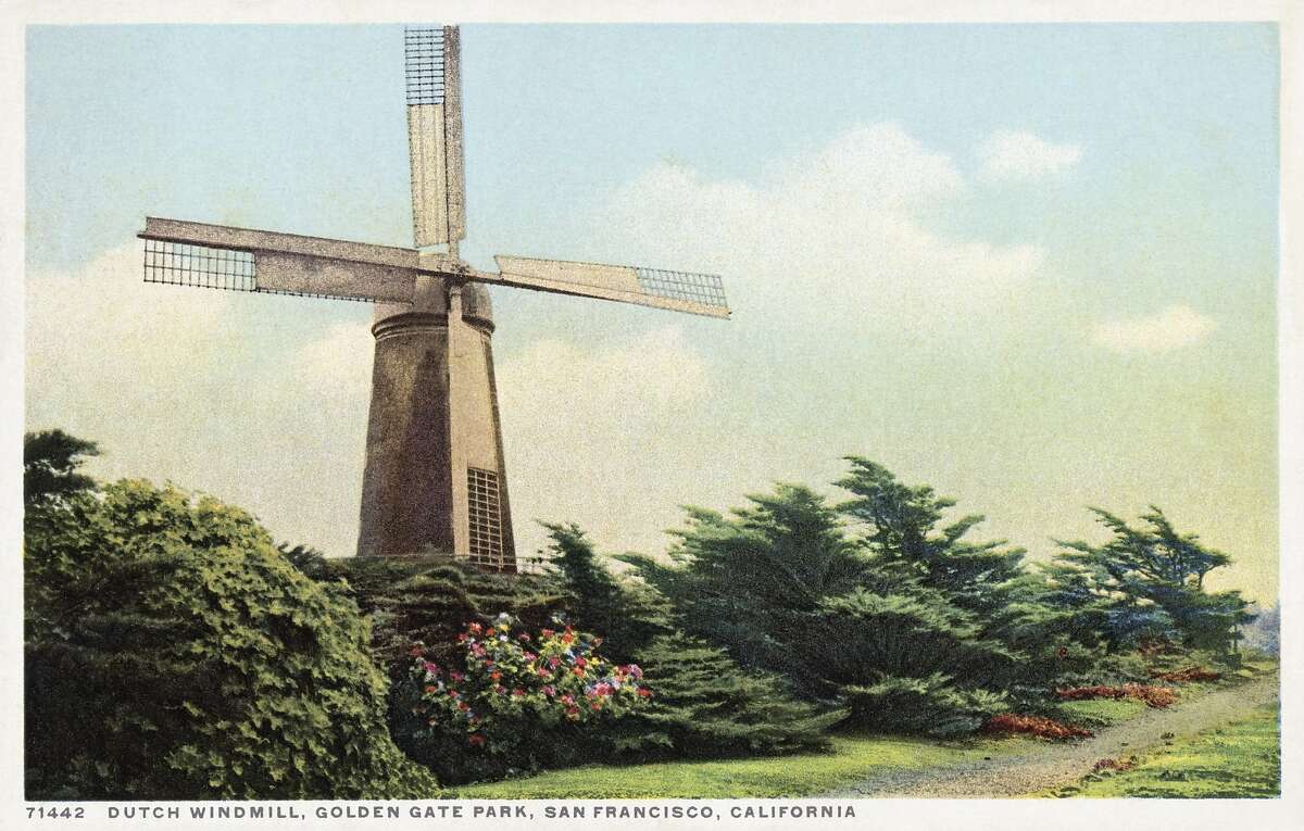 UNSPECIFIED - CIRCA 1930: Dutch Windmill, Golden Gate Park, San Francisco, California Postcard. ca. 1915-1925, Dutch Windmill, Golden Gate Park, San Francisco, California Postcard (Photo by LCDM Universal History Archive/Getty Images)