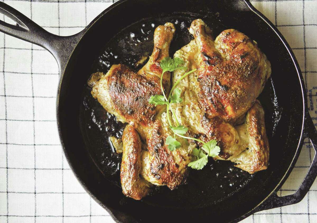 Roasted Butterflied Chicken with Cardamom and Yogurt from The Food52 Cookbook, Vol. 2, Seasonal Recipes From Our Kitchen to Yours by Amanda Hesser and Merrill Stubbs.