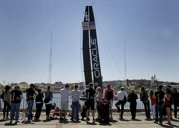 Oracle floats refined America's Cup boat