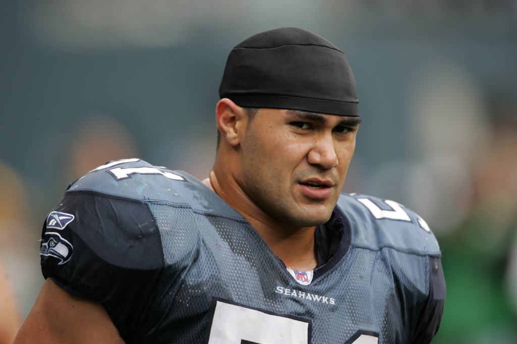 Super Bowl XL Media Day, Portrait of Seattle Seahawks Lofa Tatupu