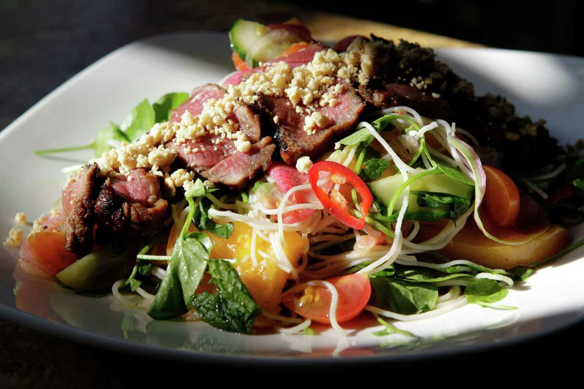 Thai beef salad with vermicelli is on Monarch's dinner menu.