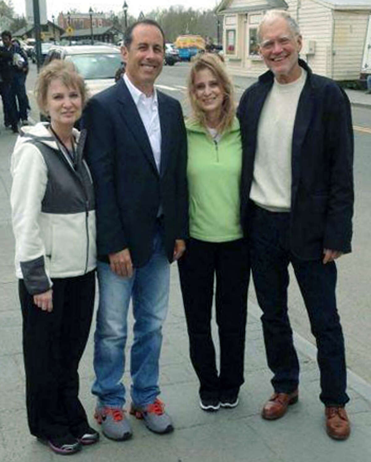 Letterman, Seinfeld stop by for coffee