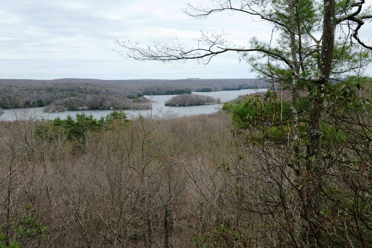 View of the Saugatuck Reservoir from the Great Ledge at Devil's Den Nature Preserve in Redding, Conn. on Thursday, April 18, 2013.