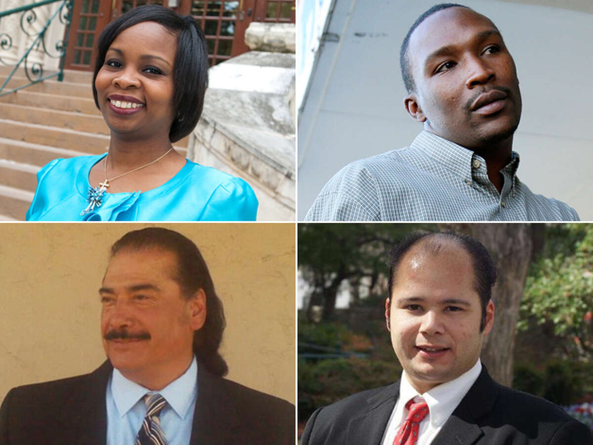 DISTRICT 2 CANDIDATES, CLOCKWISE FROM TOP LEFT: Incumbent Ivy Taylor, Norris Tyrone Darden, Hector Medina and Antonio Díaz. Click here to read more about the District 2 race