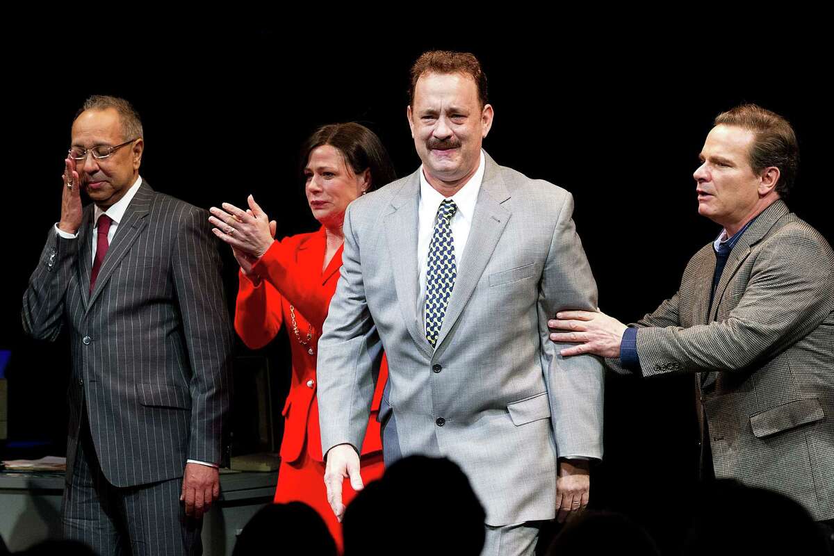 Tom Hanks received a Tony nomination for best leading actor in “Lucky Guy.”